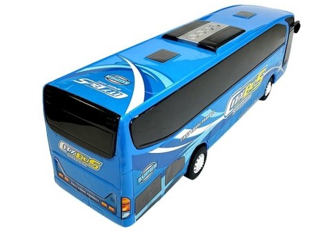 Autobus wycieczkowy niebieski Autobus wycieczkowy niebieski