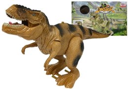 Dinozaur Tyranozaur Rex Na Baterie Brązowy