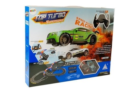Tor Wyścigowy 1:43 2 Autka Top Turbo Światła 7,6 m długości Tor Wyścigowy 1:43 2 Autka Top Turbo Światła 7,6 m długości
