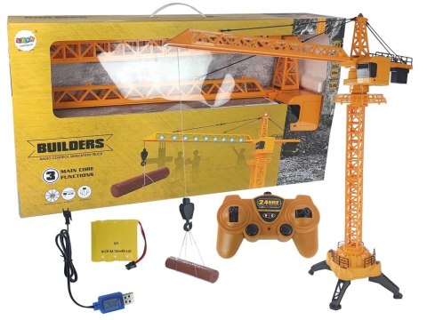 Dźwig Konstrukcyjny Żuraw 1:14 R/C 2,4 GHz Budowa 100 cm Dźwig Konstrukcyjny Żuraw 1:14 R/C 2,4 GHz Budowa 100 cm