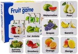 Puzzle Edukacyjne Układanka Owoce 10 Połączeń