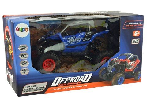 Terenowe Auto Off- Road Zdalnie Sterowane 2,4 GHz 1:16 Niebieskie Terenowe Auto Off- Road Zdalnie Sterowane 2,4 GHz 1:16 Niebieskie