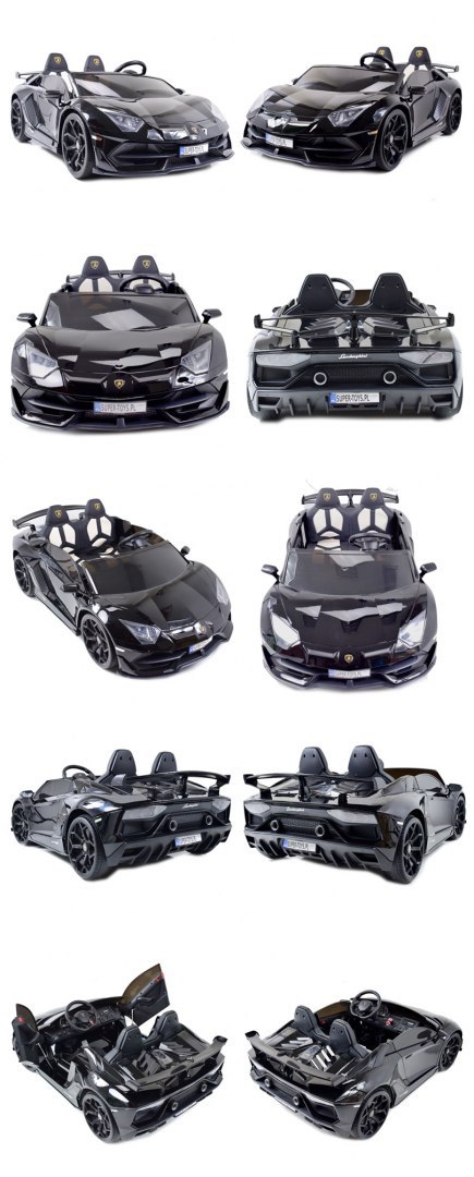 LICENCJONOWANY LAMBORGHINI AVENTADOR SVJ DLA 2 DZIECI FUNKCJA DRIFTU - LAKIER SUPER JAKOŚĆ, MIĘKKIE SIEDZENIE, MIĘKKIE KOŁA/SX20