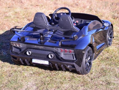LICENCJONOWANY LAMBORGHINI AVENTADOR SVJ DLA 2 DZIECI FUNKCJA DRIFTU - LAKIER SUPER JAKOŚĆ, MIĘKKIE SIEDZENIE, MIĘKKIE KOŁA/SX20