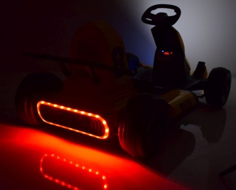 SZYBKI GOKART FANCY NA AKUMULATOR 12V, REGULOWANA - ROZSUWANA RAMA, SUPER ZABAWA\BDQ-8
