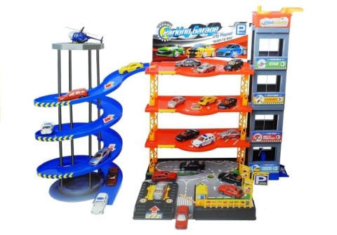 Parking Poziomowy Tor Winda 4 Autka Helikopter Parking Poziomowy Tor Winda 4 Autka Helikopter