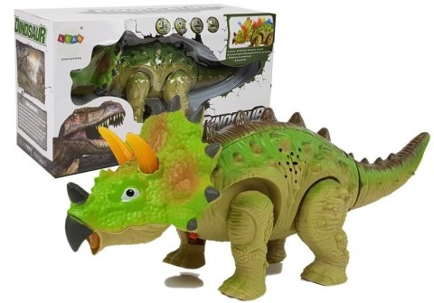 Dinozaur na Baterie Triceratops Zielony Dinozaur na Baterie Triceratops Zielony