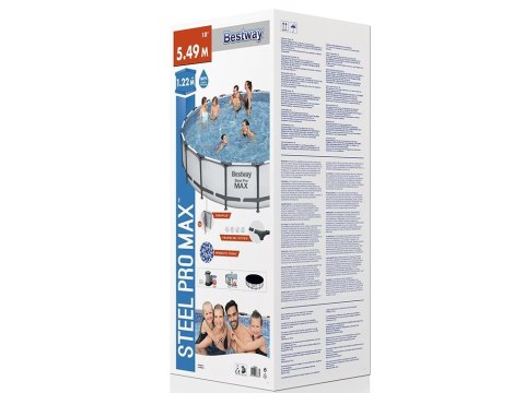 Basen Ogrodowy Stelażowy 549 x 122 cm Bestway 56462 Basen Ogrodowy Stelażowy 549 x 122 cm Bestway 56462