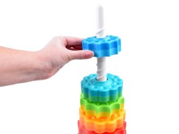Kolorowa piramida dla maluszków zabawka ZA3986