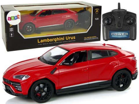 Auto R/C 1:24 Lamborghini Urus Czerwony 2.4 G Światła Auto R/C 1:24 Lamborghini Urus Czerwony 2.4 G Światła