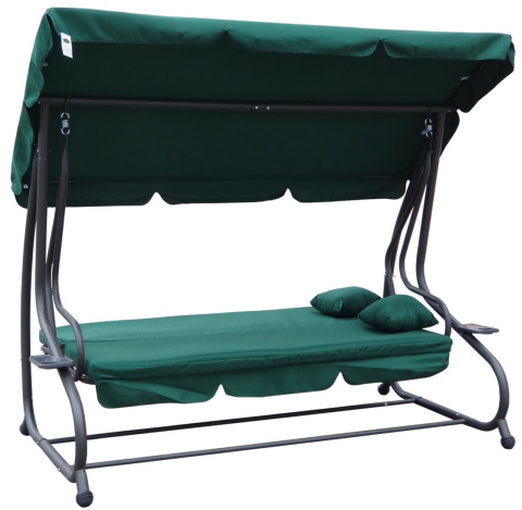 HUŚTAWKA OGRODOWA 2w1 Leżanka 3-4 osobowa 214cm x 168 cm x 114 cm 4 KOLORY !!! HIT