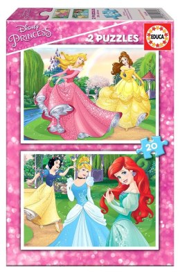 Puzzle 2x20 Księżniczki z bajek Disneya G3