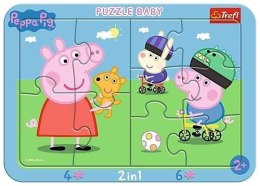Puzzle ramkowe Baby - Wesoła świnka Peppa TREFL
