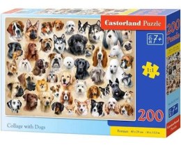 Puzzle 200 Collage with Dogs CASTOR