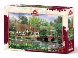 Puzzle 1000 Dom nad stawem