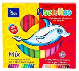 Plastelina mix 15g 24 kolory KP004-G