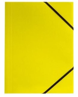 Teczka A4 kart. z gumką nar. limon (6szt) BT600-Y