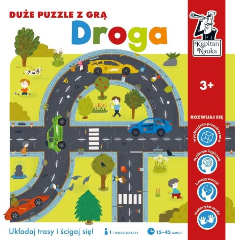 Kapitan Nauka. Droga. Duże puzzle z grą Kapitan Nauka. Droga. Duże puzzle z grą