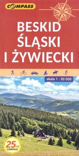 Mapa tur. - Beskid Śląski i Żywiecki 1:50 000