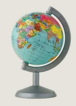 Globus polityczny w folii termokurczliwej 7 cm