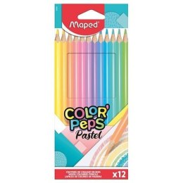 Kredki Colorpeps pastel trójkątne 12 kolorów