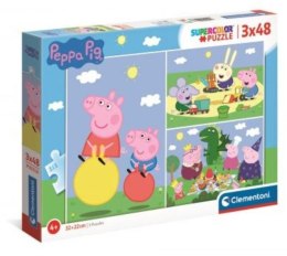 Puzzle 3x48 Super Kolor Peppa Pig