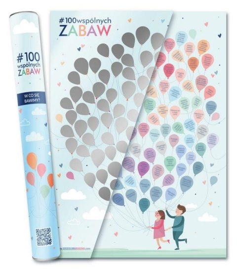 Plakat ze zdrapką dla dzieci #100wspólnychZabaw Plakat ze zdrapką dla dzieci #100wspólnychZabaw