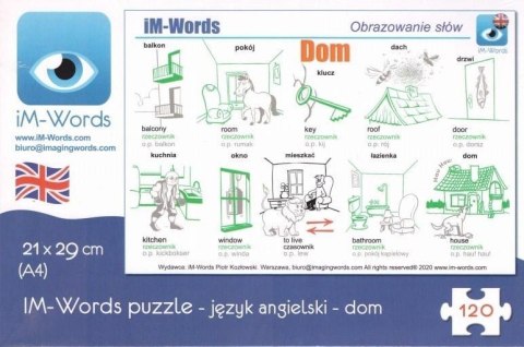 IM-Words Puzzle 120 Angielski - Dom
