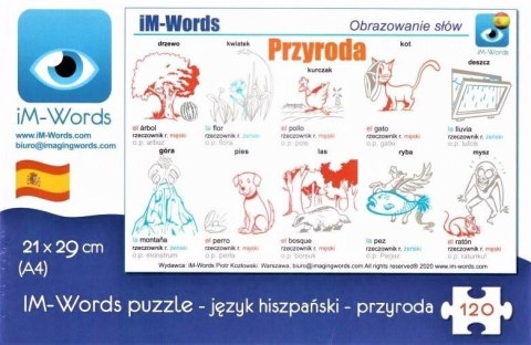 IM-Words Puzzle 120 Hiszpański - Przyroda