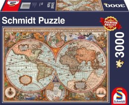 Puzzle PQ 3000 Starożytna mapa świata G3