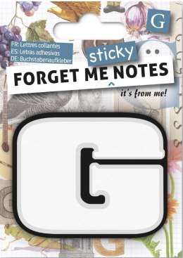 Forget me sticky notes kart samoprzylepne litera G