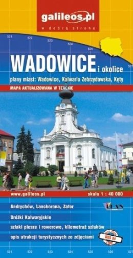 Plan mista - Wadowice i okolice 1:40 000