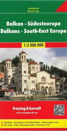 Mapa - Bałkany, Europa cz. południowa 1:2 000 000