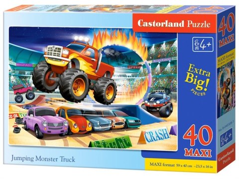 Puzzle 40 maxi - Jumping Monster Truck CASTOR Puzzle 40 maxi - Jumping Monster Truck CASTOR
