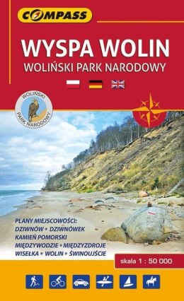 Mapa tur. - Wyspa Wolin, Woliński PN 1:50 000