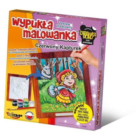 Wypukła malowanka Bajka - Czerwony kapturek Wypukła malowanka Bajka - Czerwony kapturek