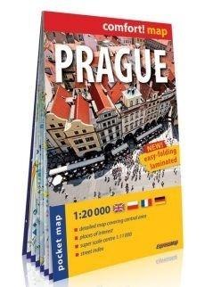 Comfort! map Prague 1:20 000 midi plan miasta