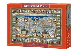 Puzzle 2000 Mapa Świata CASTOR