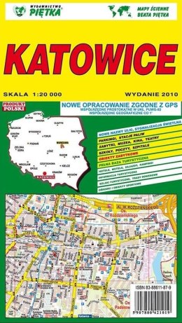 Katowice 1:20 000 plan miasta PIĘTKA
