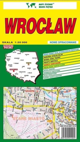 Wrocław 1:20 000 plan miasta PIĘTKA