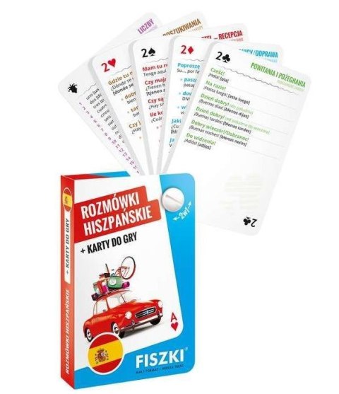 Rozmówki hiszpańskie + karty do gry Rozmówki hiszpańskie + karty do gry