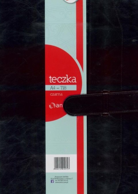 Teczka A4 718 czarna ANTRA