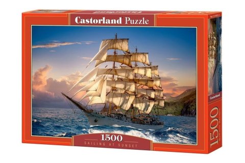 Puzzle 1500 Zachód słońca na żaglach CASTOR Puzzle 1500 Zachód słońca na żaglach CASTOR