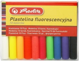Plastelina fluorescencyjna 10 kolorów