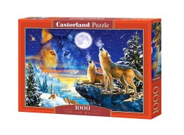 Puzzle 1000 Howling Wolves CASTOR