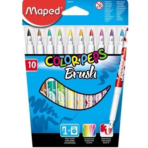 Flamastry Colorpeps Brush 10 kolorów Flamastry Colorpeps Brush 10 kolorów