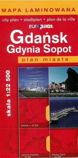 Plan Miasta EuroPilot. Gdańsk Gdynia Sopot laminat
