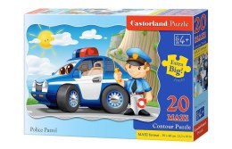 Puzzle 20 maxi - Police Patrol CASTOR