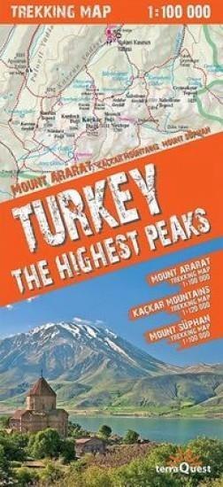 Trekking map Turcja najwy. szczyty 1:100 000 mapa