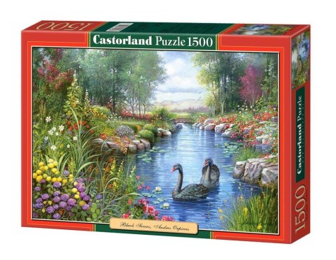 Puzzle 1500 Czarne łabędzie CASTOR